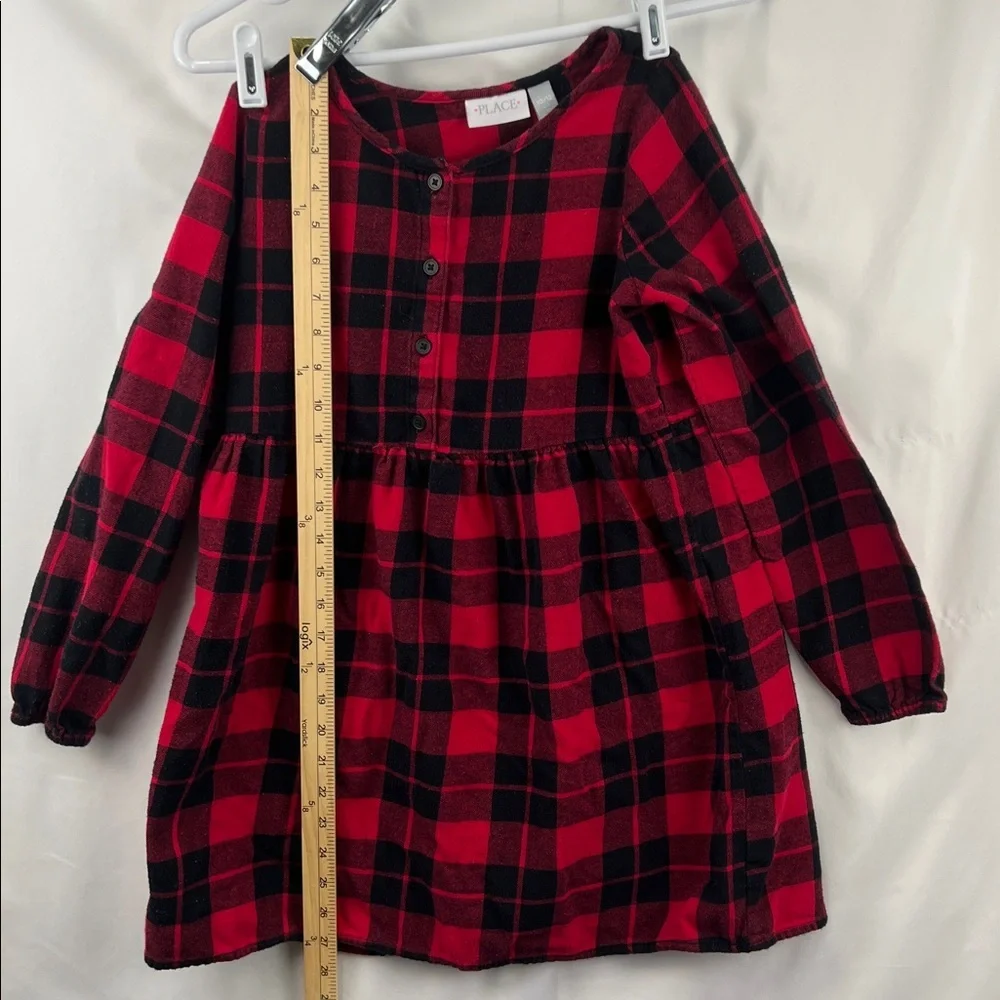 The Children’s Place - Girls Dress - Red and Black Plaid - Size 10/12